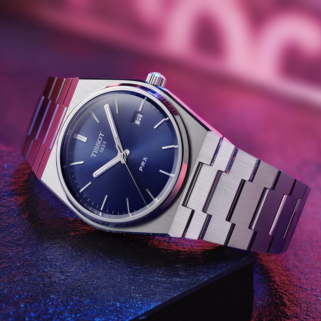 Tissot T1374101104100 PRX 40mm Quartz Blue Dial Men's Watch - mzwatcheslk srilanka