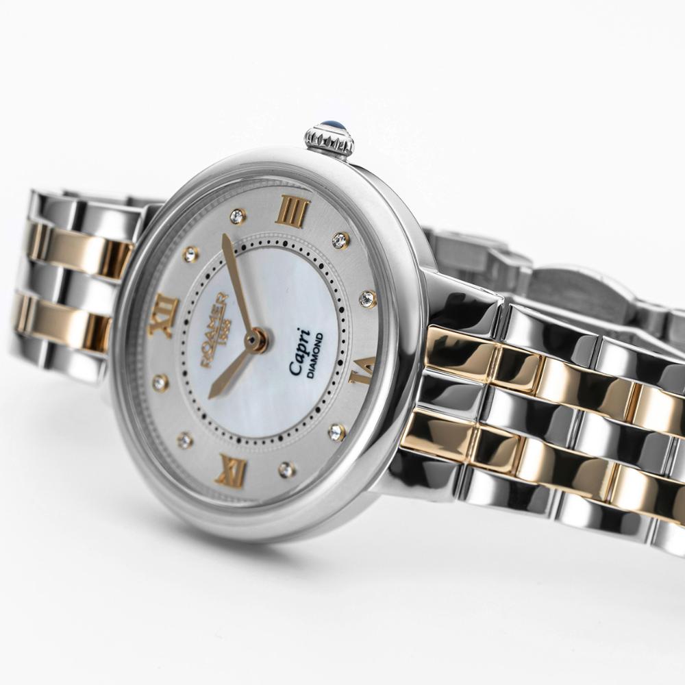 Roamer 859845 47 29 50 Capri Diamonds White Mother Of Pearl Dial Women's Watch - mzwatcheslk srilanka