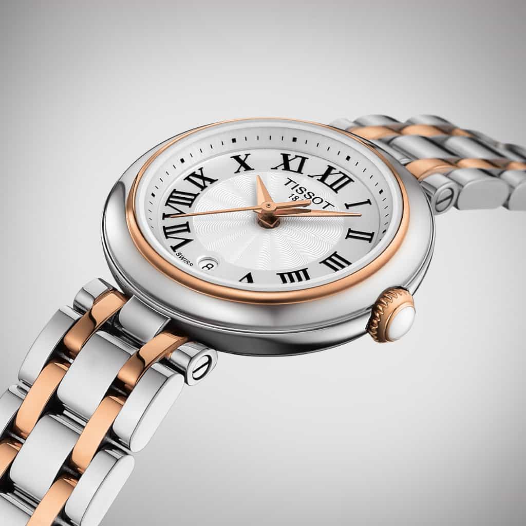Tissot T1260102201301 Bellissima Silver Dial Two Tone Stainless Steel Bracelet Women’s Watch - mzwatcheslk srilanka