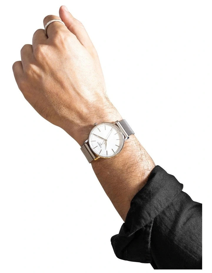 Tissot Everytime T1434101101100 Silver Dial Steel Mesh Bracelet Men's Watch - mzwatcheslk srilanka
