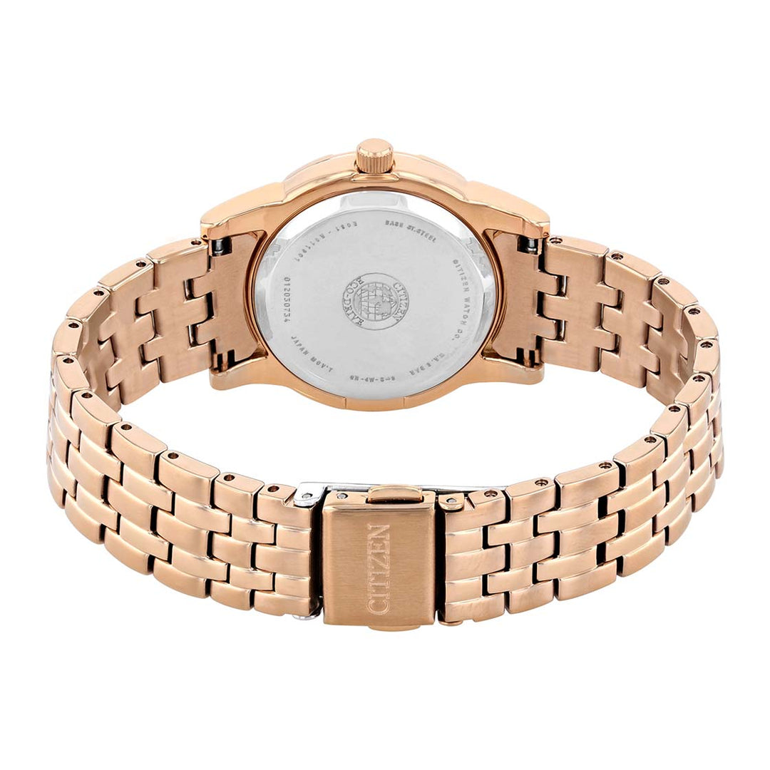 Citizen EM0773-54D Eco drive Crystal Gold PVD Steel Women's Watch - mzwatcheslk srilanka