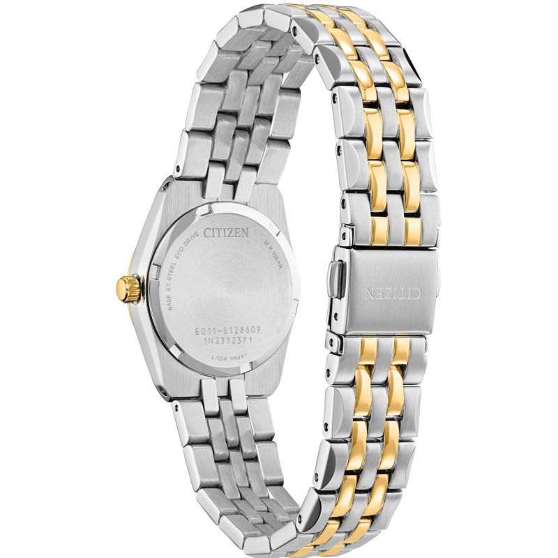 Citizen EW2299-50E Eco Drive Two Tone Bracelet Black Dial Women's Watch - mzwatcheslk srilanka