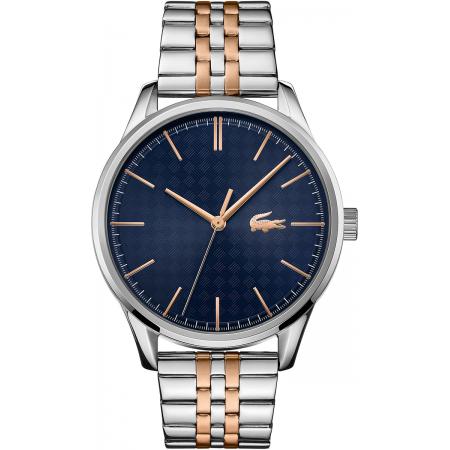 Lacoste 2011048 Vienna Two Tone Stainless Steel Bracelet Blue Dial Men's Watch - mzwatcheslk srilanka