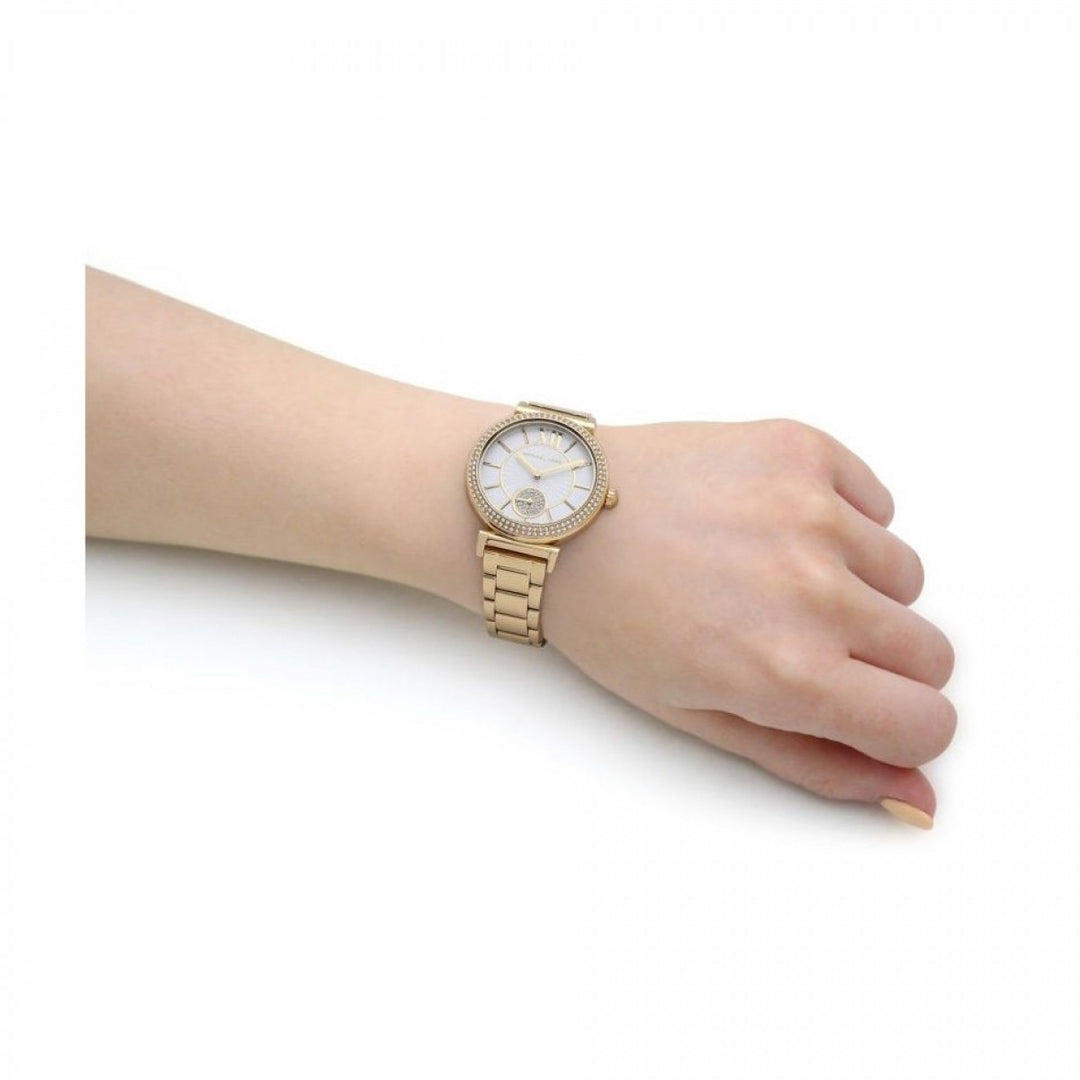 Michael Kors MK4615 Abbey Gold Crystal Set Dial Women's Watch - mzwatcheslk srilanka