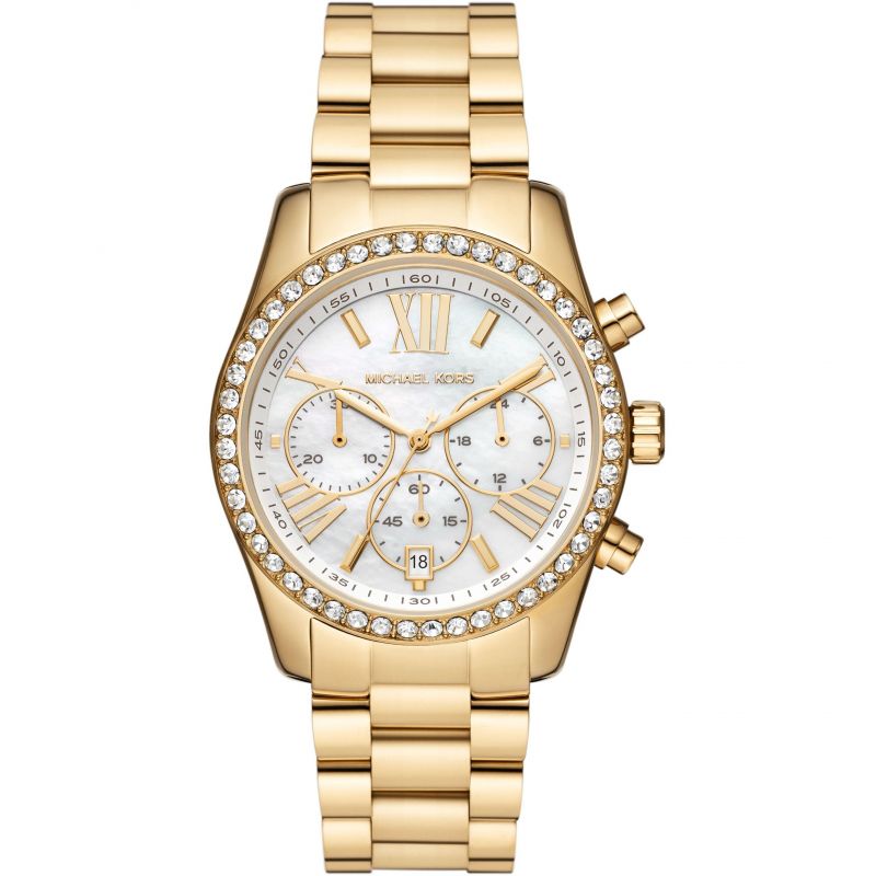 Michael Kors MK7241 Lexington Gold Toned Steel Women's Watch - mzwatcheslk srilanka