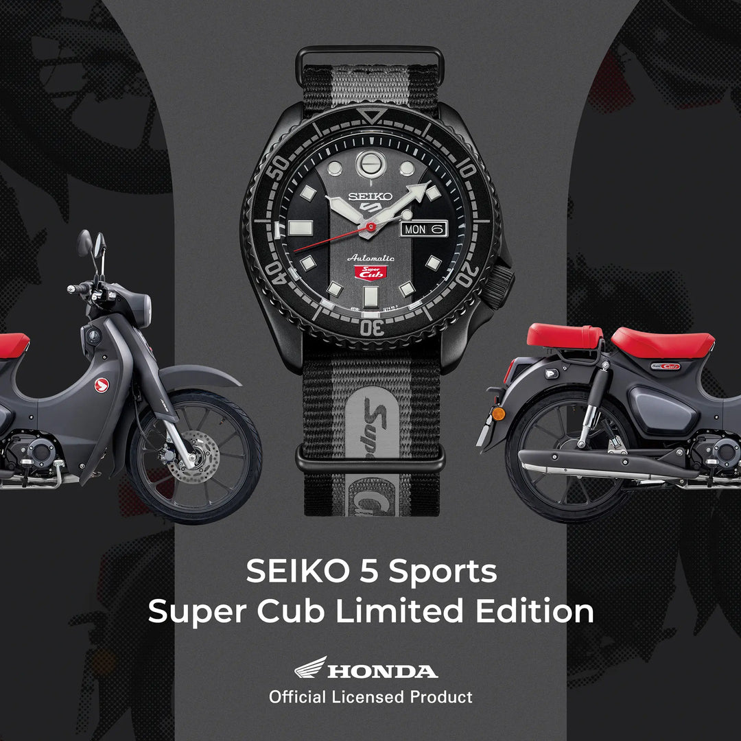 Seiko 5 Sports SRPJ75K1 Honda Super Cub Limited Edition Men's Watch - mzwatcheslk srilanka