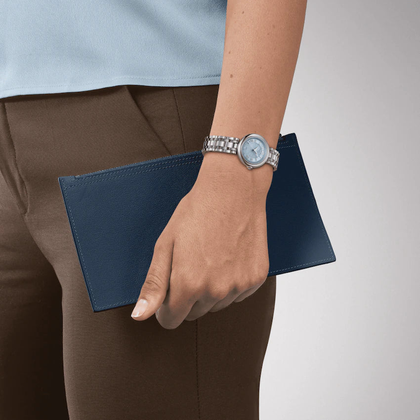 Tissot T1260101113300 Bellissima Small Lady Blue Mother Of Pearl Dial Stainless Steel Bracelet Women’s Watch - mzwatcheslk srilanka