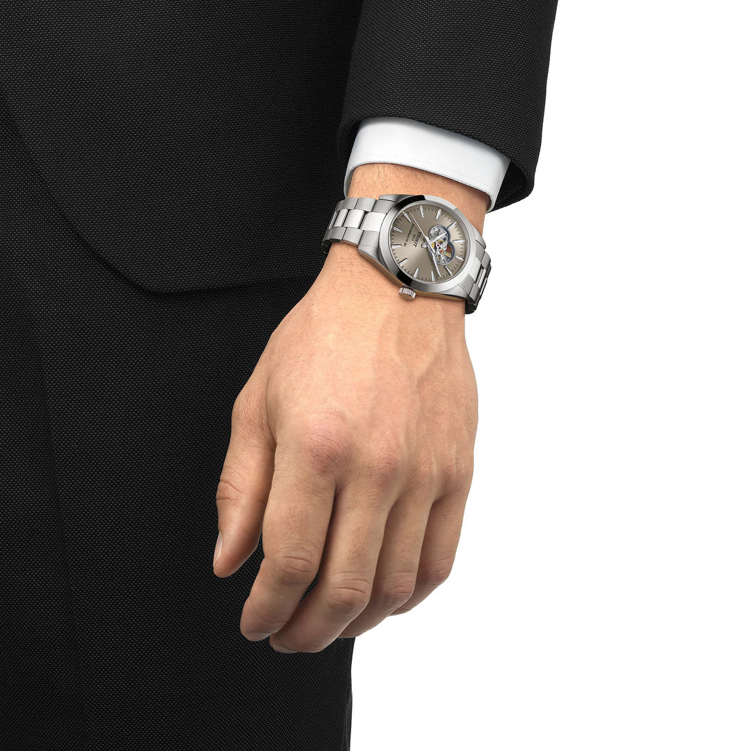 Tissot Gentlemen T1274071108100 Powermatic 80 Grey Dial Stainless Steel Men's Watch - mzwatcheslk srilanka