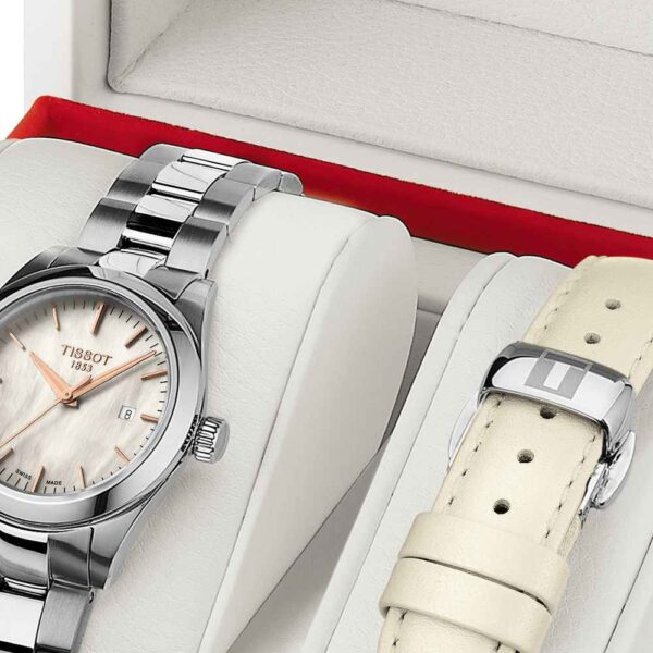Tissot T-My Lady T1320101111100 Interchangeable strap Quartz Mother of Pearl Women’s Watch - mzwatcheslk srilanka