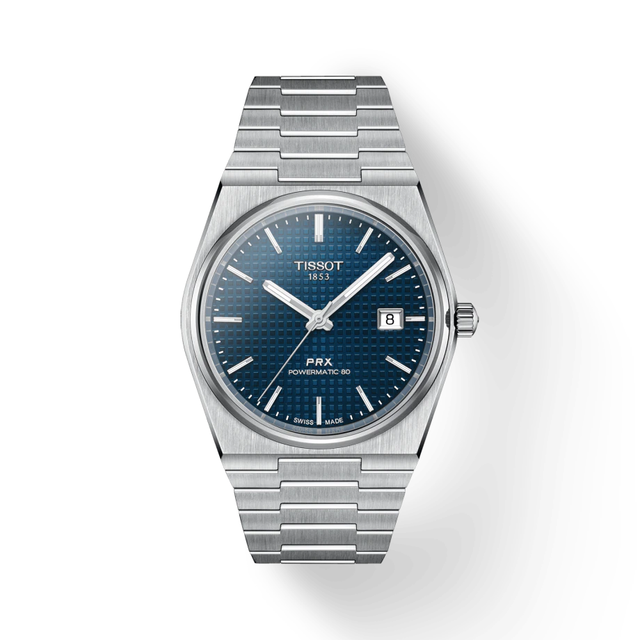 Tissot T1374071104100 PRX 40 205 Powermatic 80 Blue Dial Stainless Steel Men's Watch - mzwatcheslk srilanka