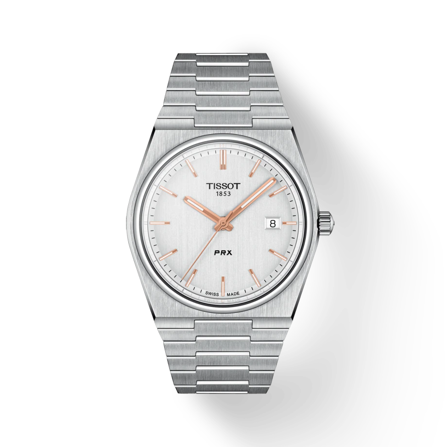 Tissot T1374101103100 PRX 40mm Quartz Silver Dial Men's Watch - mzwatcheslk srilanka