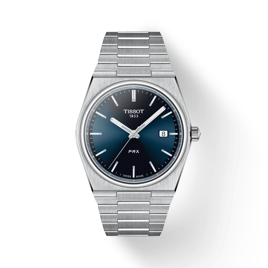 Tissot T1374101104100 PRX 40mm Quartz Blue Dial Men's Watch - mzwatcheslk srilanka