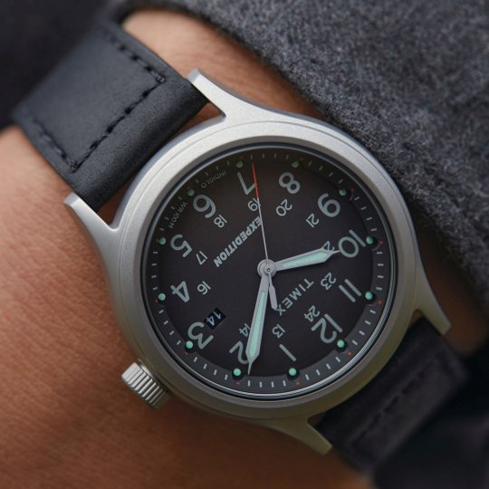 Timex Expedition TW2V07200 Sierra Stainless Steel Case Graphite Dial Black Fabric Strap Men's Watch - mzwatcheslk srilanka