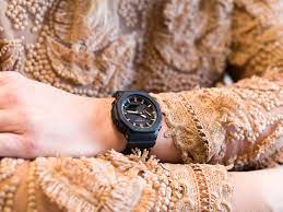 Casio Mid Sized G-Shock GMA-S2100-1AER Black Resin Strap Black Dial Women's Watch - mzwatcheslk srilanka