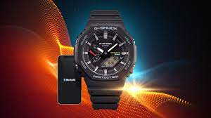 Casio G-shock GA-B2100-1AER Bluetooth Black Solar Power Watch With Resin Strap Mens Watch - mzwatcheslk srilanka