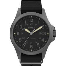 Timex Expedition TW2V03800 North Field Solar 41mm Black Dial Black Fabric Strap Men's Watch - mzwatcheslk srilanka