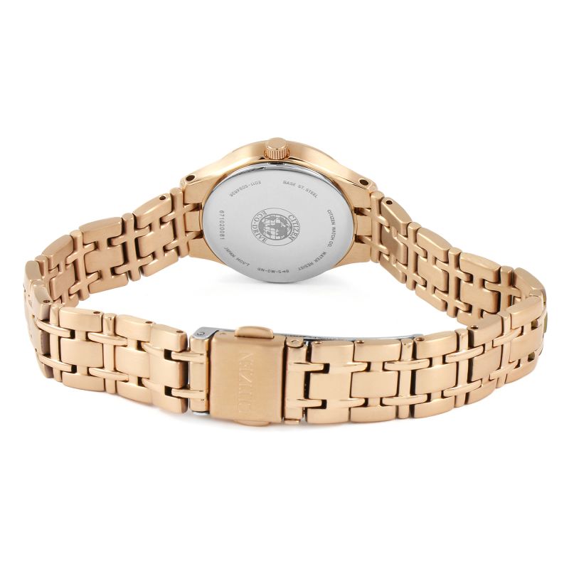 Citizen EW1263-52A Eco Drive Rose Gold Bracelet Women's Watch - mzwatcheslk srilanka