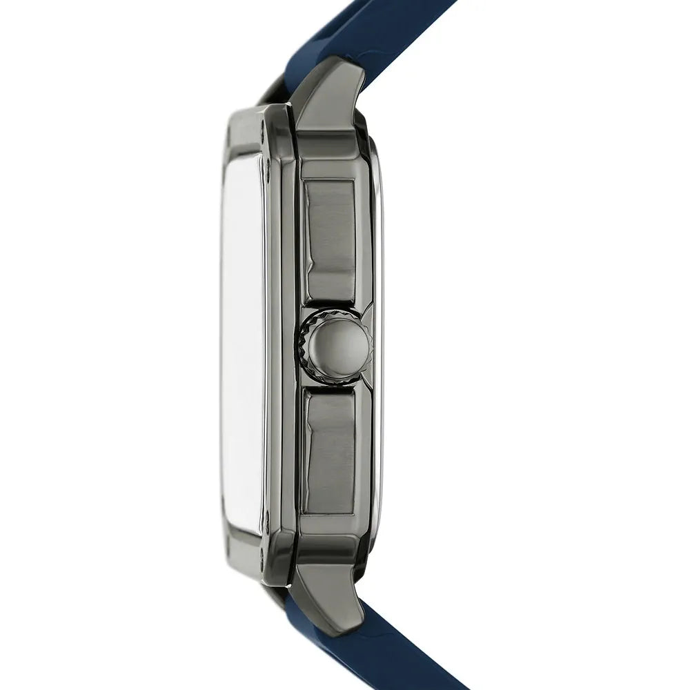 Fossil FS5979 Inscription lue Dial Blue Silicone Strap Men's Watch - mzwatcheslk srilanka