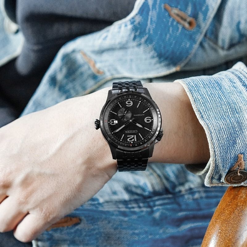 Citizen NJ0147-85E Future Force Stainless Steel Black Dial Automatic Men's Watch - mzwatcheslk srilanka
