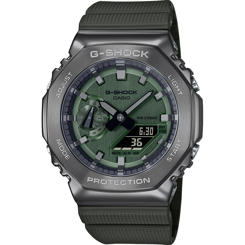 Casio G-Shock GM-2100B-3AER Green Dial Green Resin Strap Men's Watch - mzwatcheslk srilanka