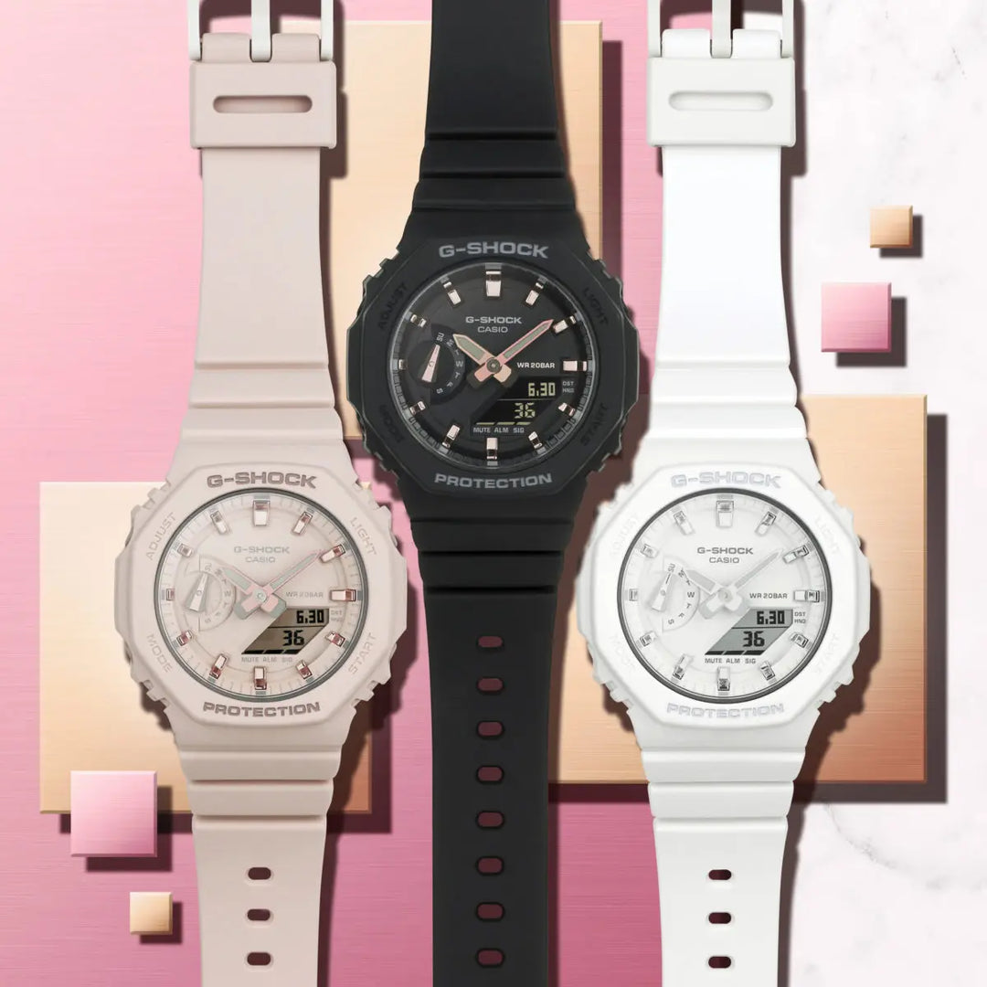 Casio Mid Sized G-Shock GMA-S2100-1AER Black Resin Strap Black Dial Women's Watch - mzwatcheslk srilanka