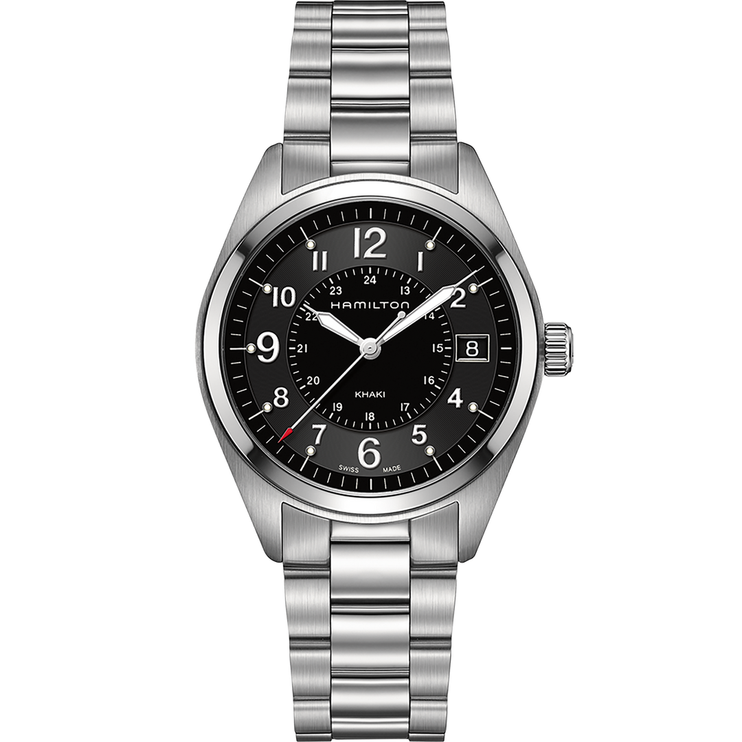 Hamilton H68551933 Khaki Field Stainless Steel Black Dial Men's Watch - mzwatcheslk srilanka