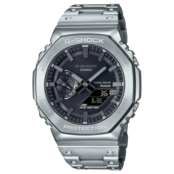 Casio GM-B2100D-1AER Silver Solar Power With Bracelet Men's Watch - mzwatcheslk srilanka
