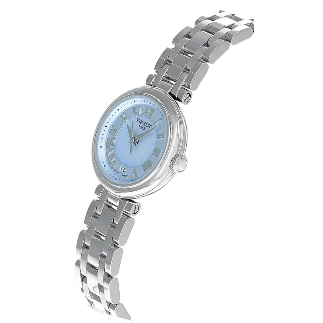 Tissot T1260101113300 Bellissima Small Lady Blue Mother Of Pearl Dial Stainless Steel Bracelet Women’s Watch - mzwatcheslk srilanka