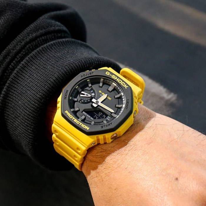 Casio G-Shock GA-2100-9AER Octagon Series Resin strap Men’s Watch - mzwatcheslk srilanka