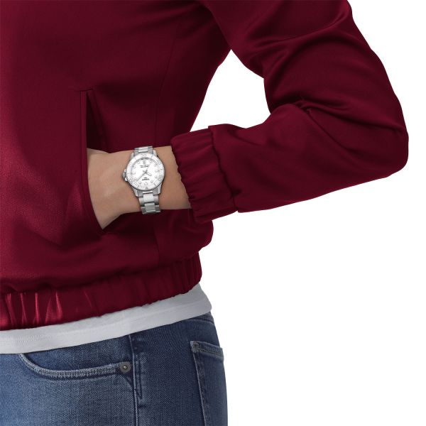 Tissot T1202101101100 Seastar 1000 36mm White Dial Stainless Steel Men's Watch - mzwatcheslk srilanka