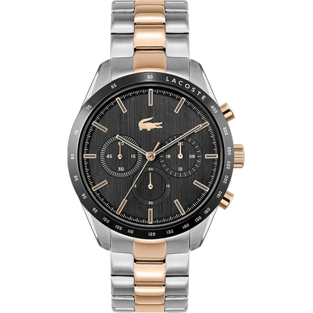 Lacoste 2011112 Boston Two-Tone Steel Bracelet Grey Dial Men's Watch - mzwatcheslk srilanka