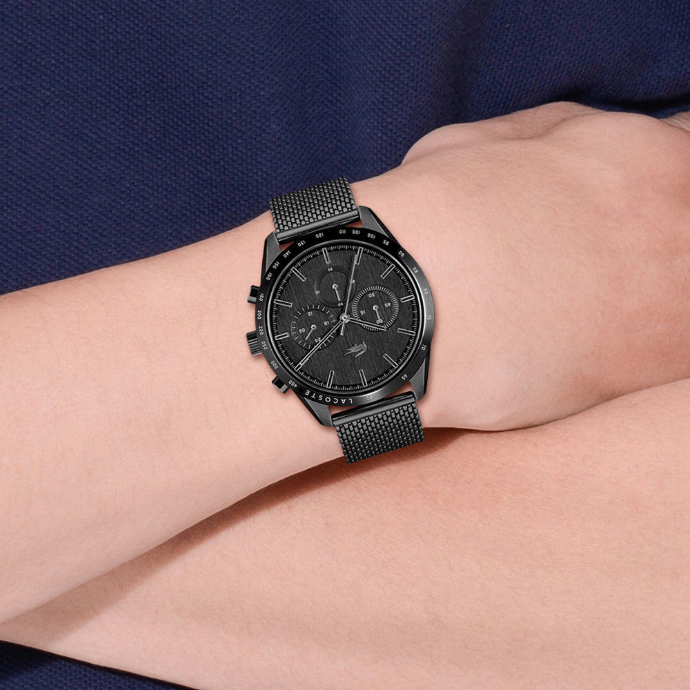 Lacoste 2011162 Boston Black Dial Black Mesh Bracelet Men's Watch - mzwatcheslk srilanka