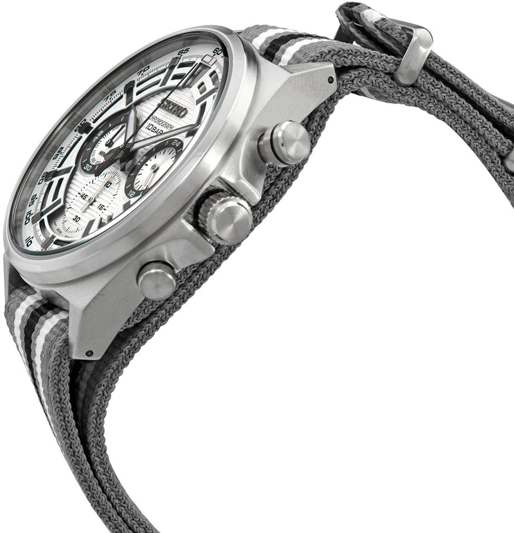 Seiko SSB401P1 Chronograph Watch White Dial  Men's Watch - mzwatcheslk srilanka