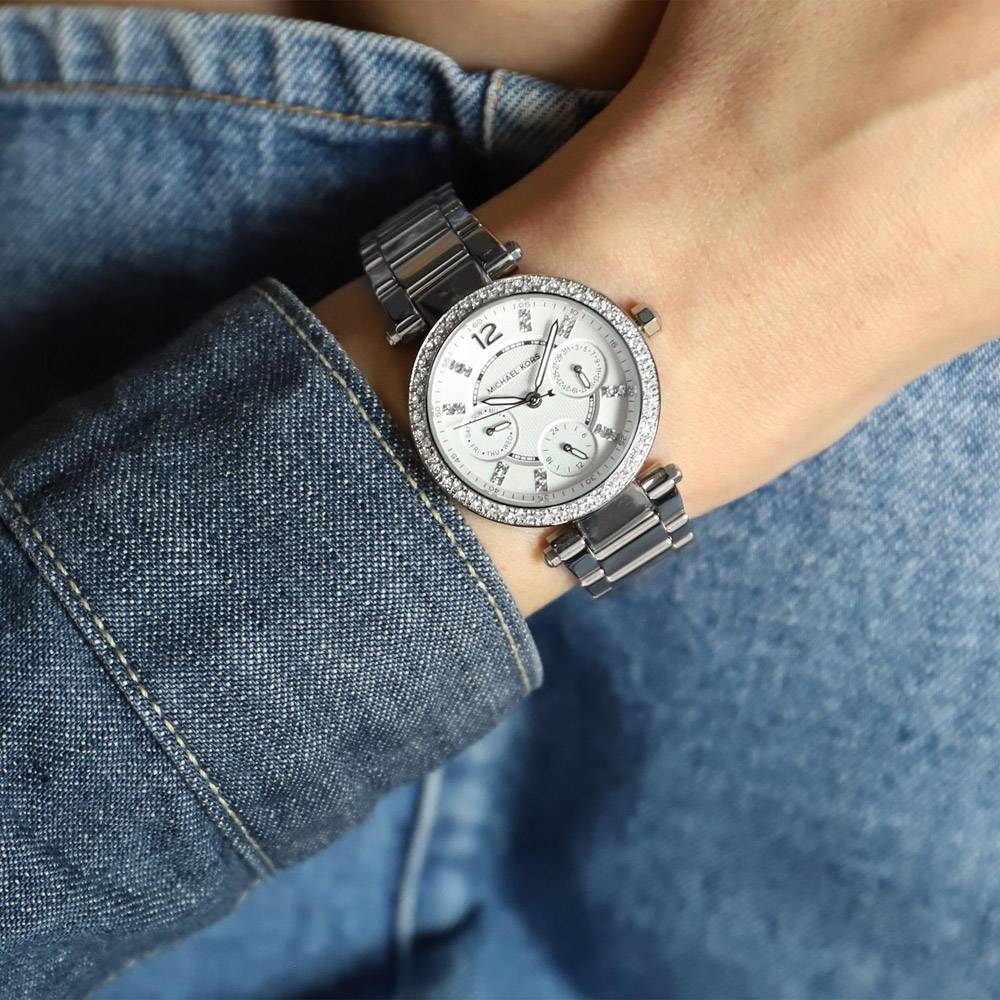 Michael Kors MK5615 MINI Chronograph Crystal Set Women's Watch - mzwatcheslk srilanka