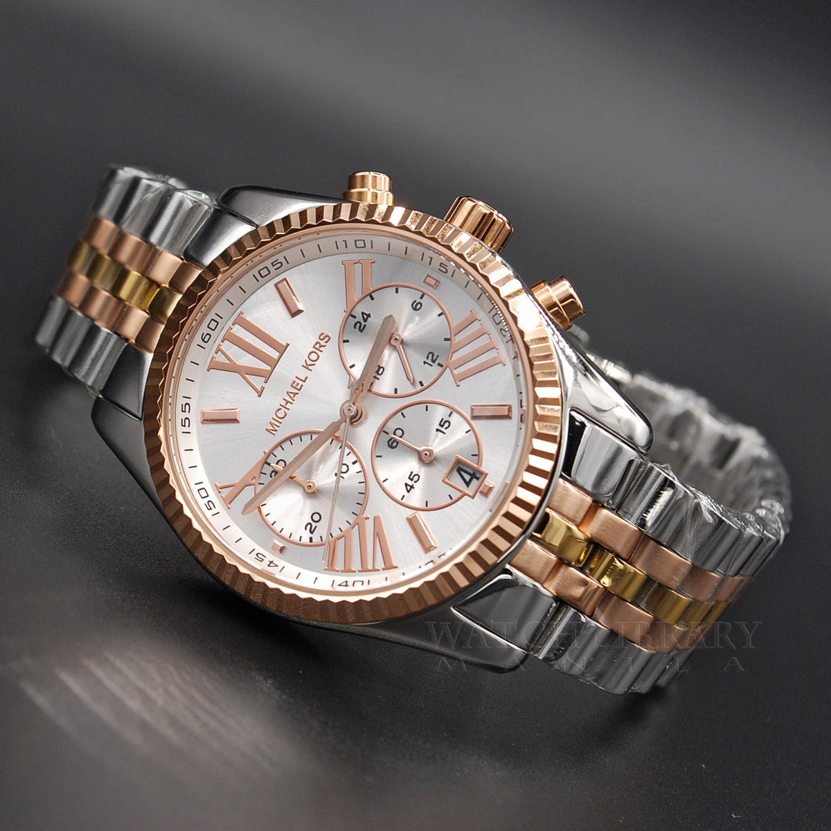 Michael Kors MK5735 Lexington Three Tone Chronograph Women's Watch