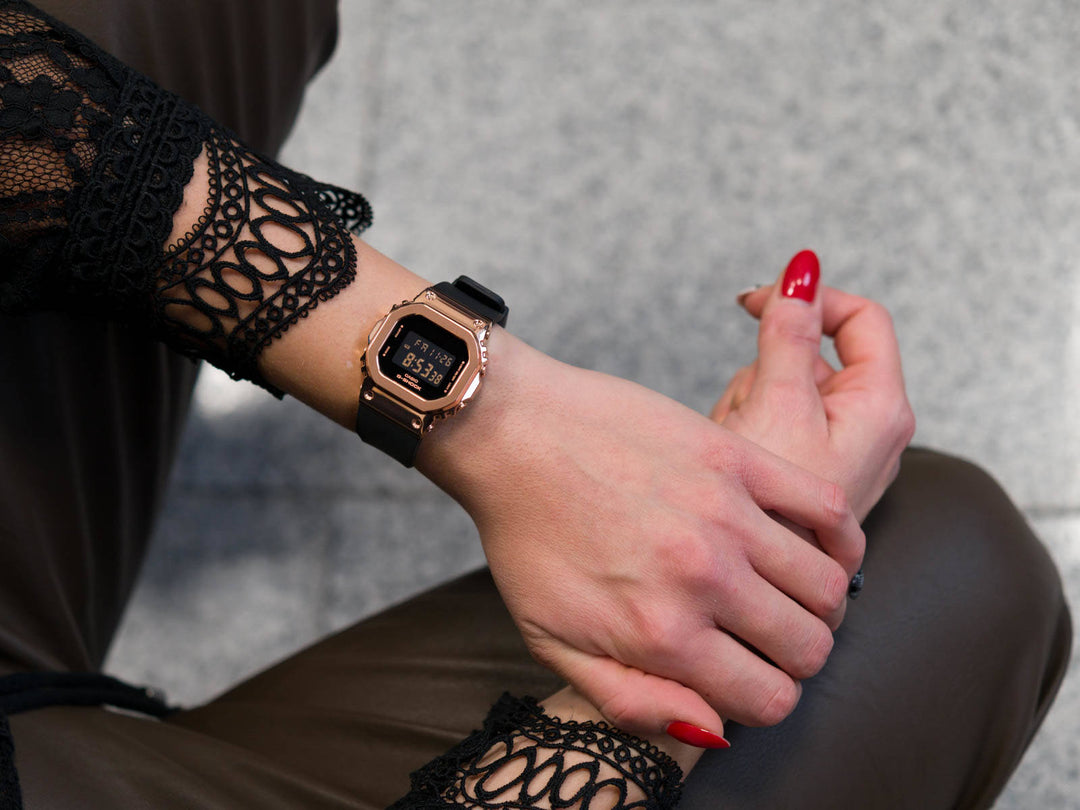 Casio G-Shock GM-S5600PG-1ER Compact Rose Gold Women's Watch - mzwatcheslk srilanka