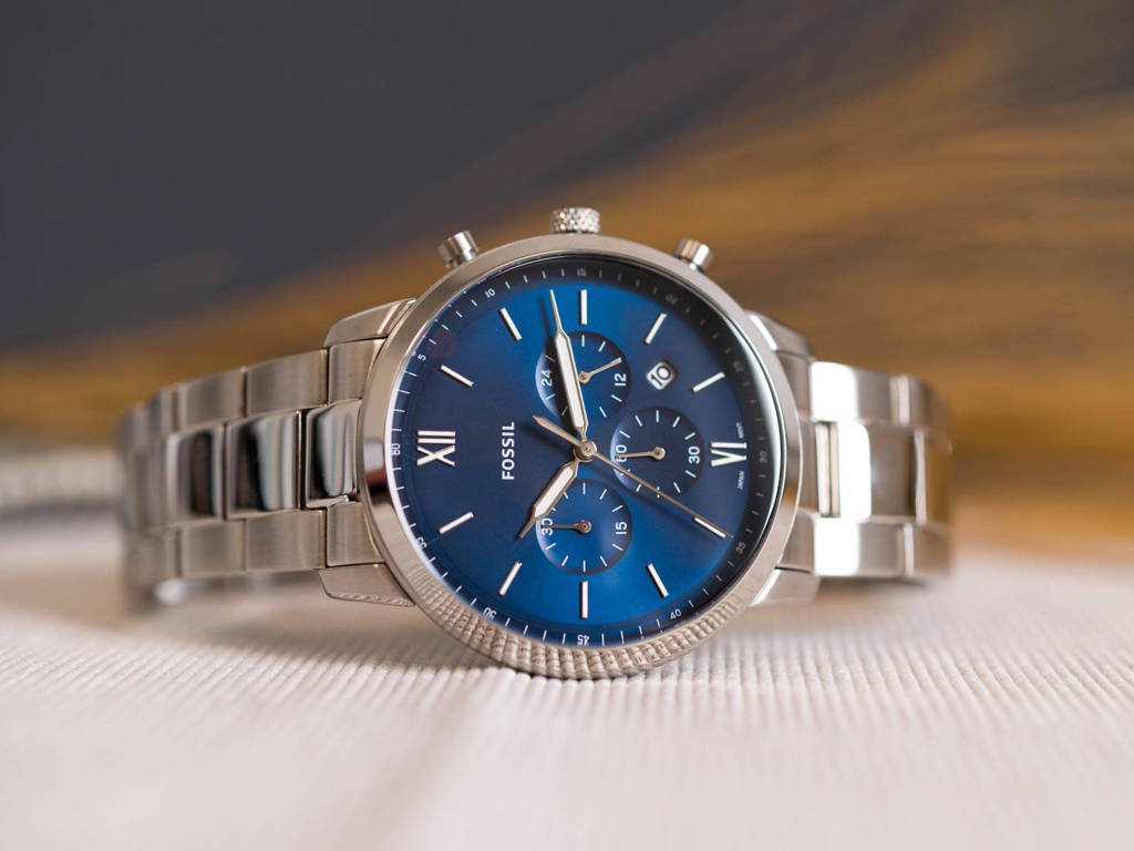Fossil FS5792 Neutra Stainless Steel Chronograph Quartz Men's Watch - mzwatcheslk srilanka