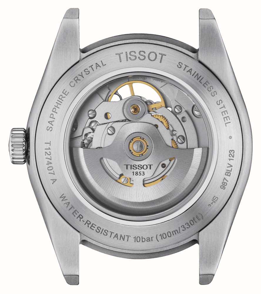 Tissot Gentleman T1274071103101 Powermatic 80 Open Heart Stainless Steel Men's Watch - mzwatcheslk srilanka