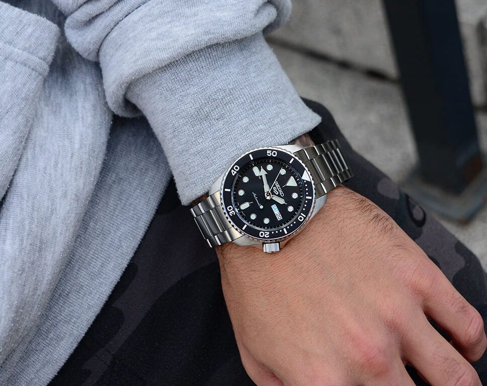 Seiko Sport SRPD55K1 Automatic Black Dial Men's Watch – MZ Watches