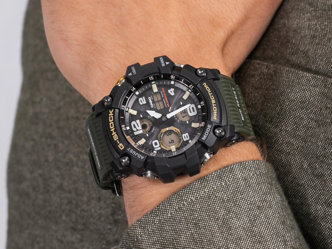 Casio G-Shock GWG-100-1A3ER Mudmaster Waveceptor Green Strap Men's Watch - mzwatcheslk srilanka