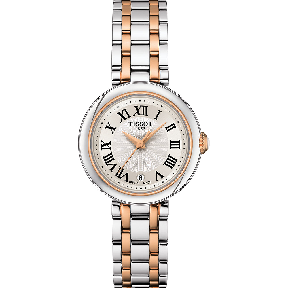 Tissot T1260102201301 Bellissima Silver Dial Two Tone Stainless Steel Bracelet Women’s Watch - mzwatcheslk srilanka