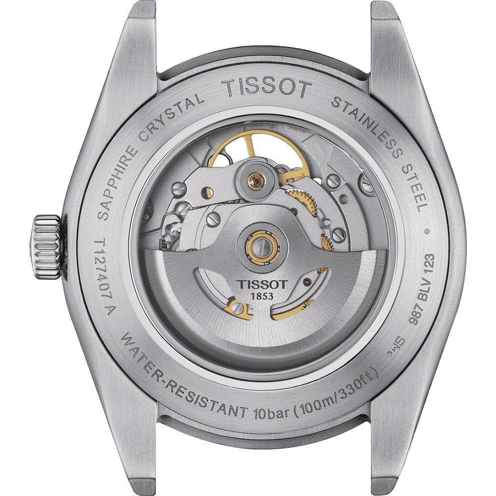 Tissot Gentlemen T1274071108100 Powermatic 80 Grey Dial Stainless Steel Men's Watch - mzwatcheslk srilanka