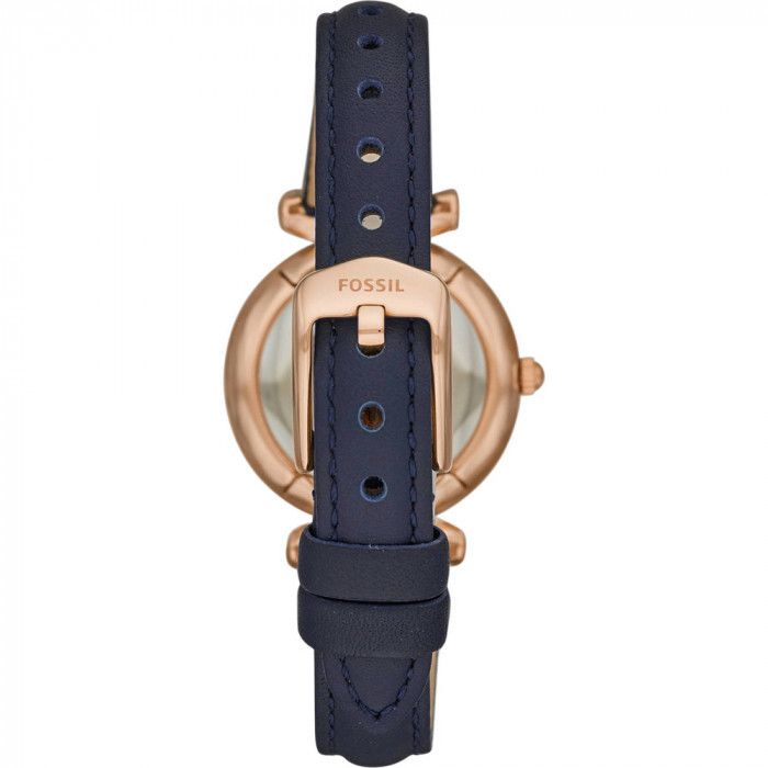 Fossil Carlie ES4502 Mother-of-Pearl Dial Blue Leather Strap Women's Watch(AVAILABLE ONLINE) - mzwatcheslk srilanka