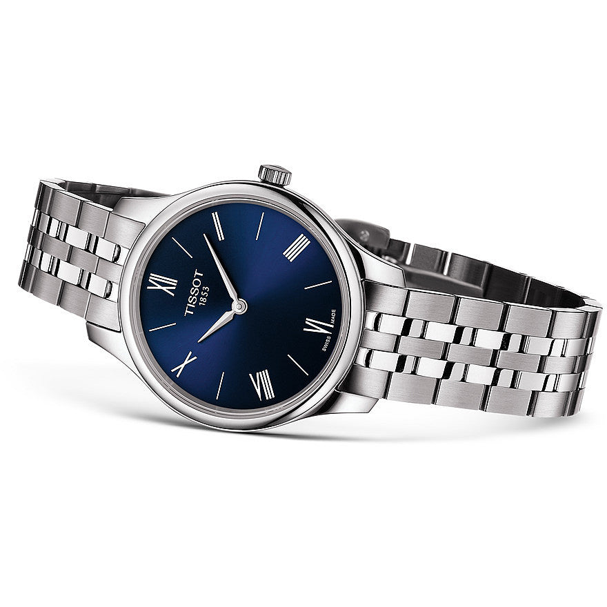 Tissot T0632091104800 Tradition Stainless Steel Bracelet Blue Dial Women's Watch - mzwatcheslk srilanka