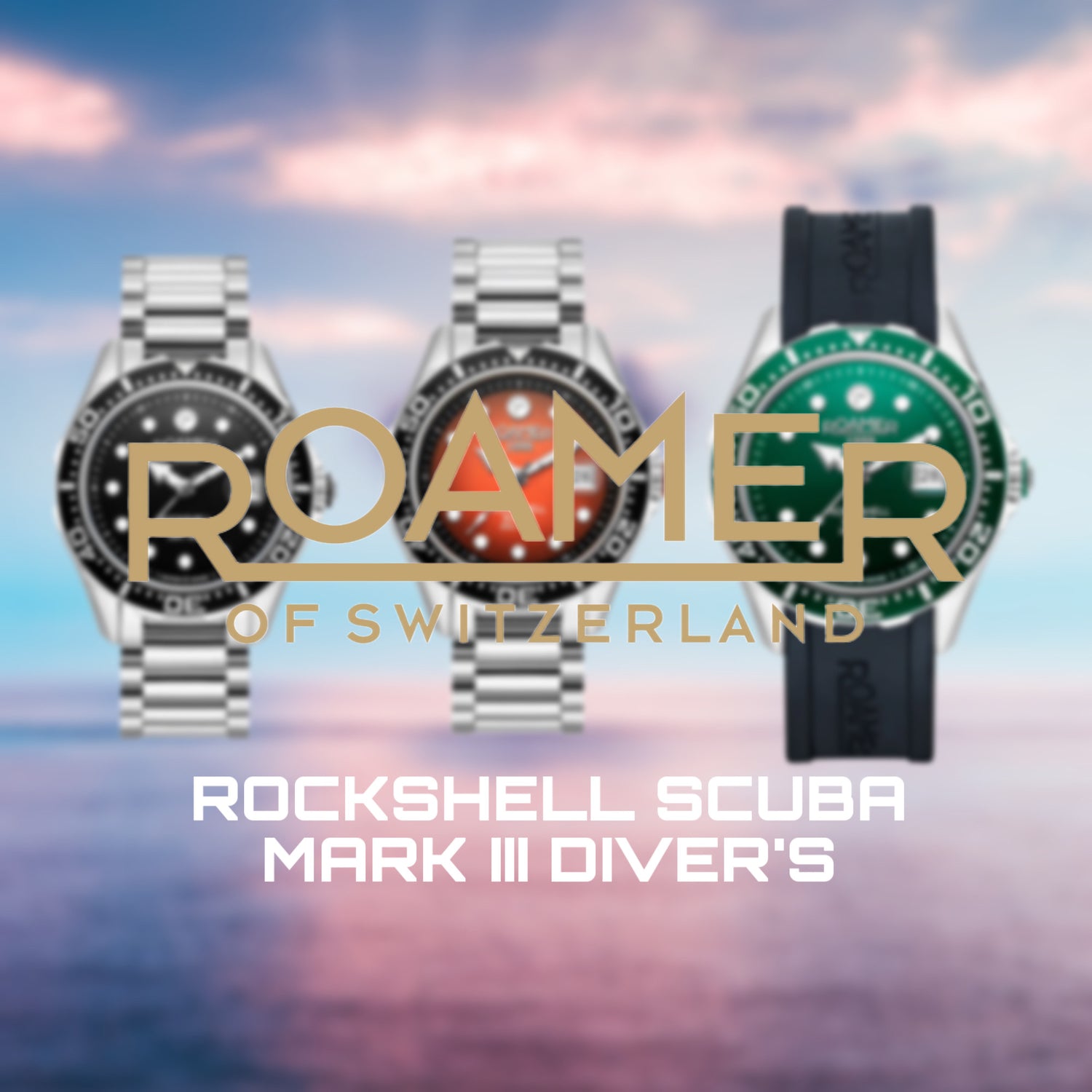 Roamer ROCKSHELL SCUBA MARK III Diver’s Watch Collection