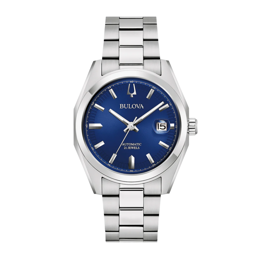 Bulova Surveyor (39mm) 96B436 Blue Dial / Stainless Steel Bracelet Men's Watch