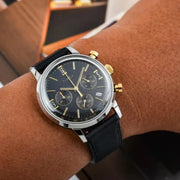 Timex Marlin TW2W51500 Quartz Chronograph (40mm) Grey Sunray Dial / Caramel Black Leather Strap
Men’s Watch