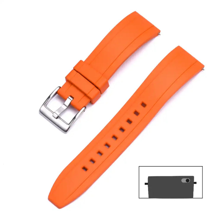 Premium Grade Vulcanized FKM (Flex) Rubber Watch Strap 20mm 22mm and 24mm Quick Release Watchbands for Seiko and other Divers