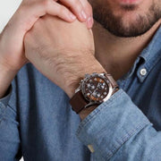 Victorinox Swiss Army Chrono Classic 241498 (41mm) Brown Dial / Brown Leather Strap Men's Watch