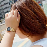 Casio Vintage Illuminator (28.6mm) Digital Dial / Stainless Steel  LA680WGA-1DF Women's Gold Watch